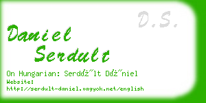 daniel serdult business card